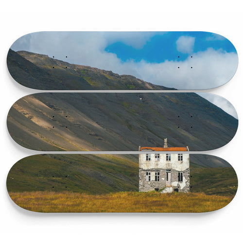 Icelandic Hut Skateboard Wall Art