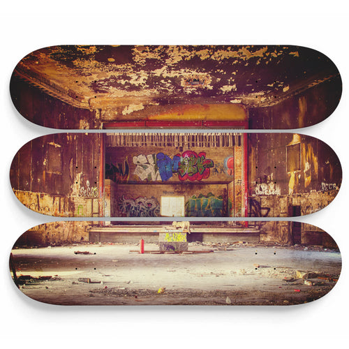 Ruined Old Theatre Skateboard Wall Art