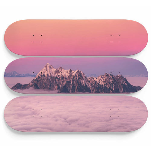 Violent Clouds Above Skateboard Wall Art