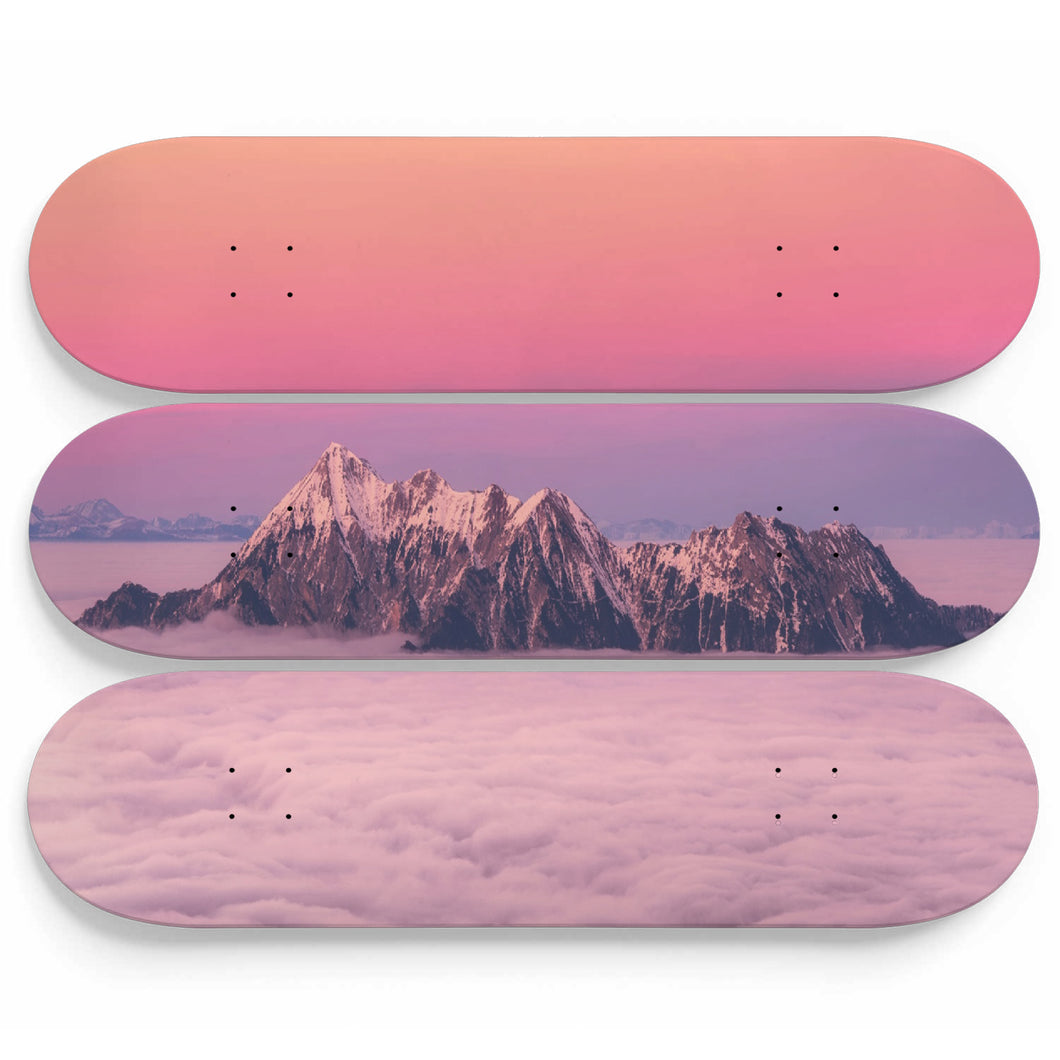 Violent Clouds Above Skateboard Wall Art