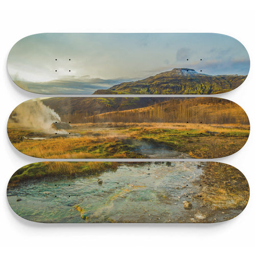 Land of Geysir Skateboard Wall Art