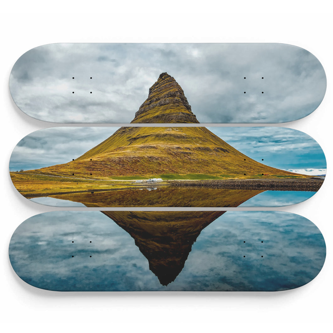 Icelandic Mirror Skateboard Wall Art