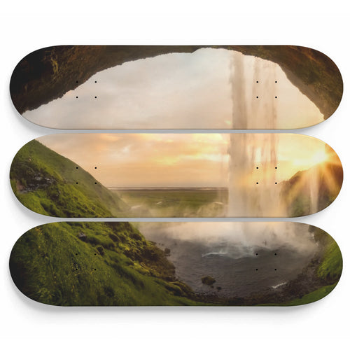 Veil of the Cave Skateboard Wall Art