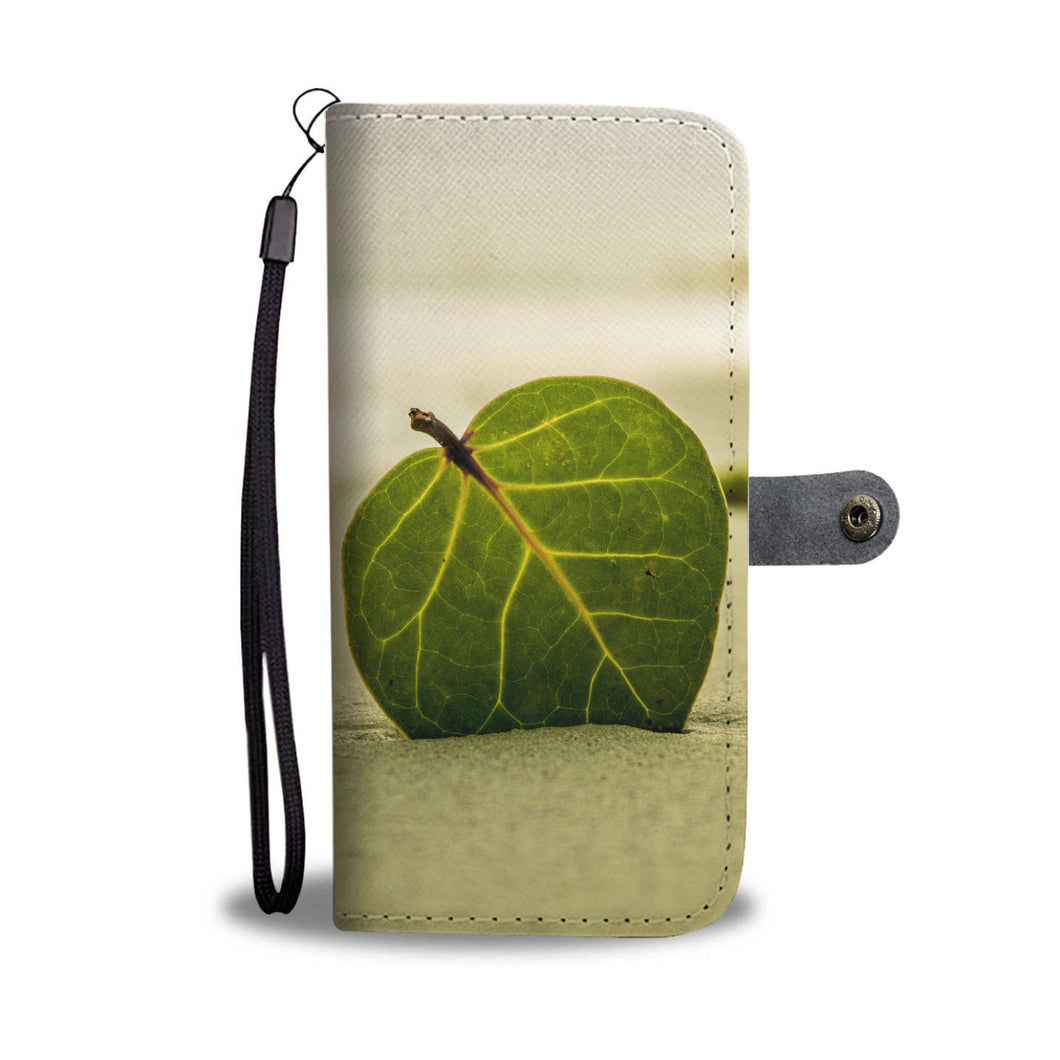 Beach Leaf Wallet Case