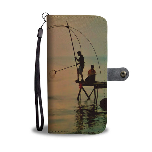 Fishing On The Dock Of The Bay Wallet Case