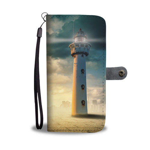 Galactic Lighthouse Wallet Case