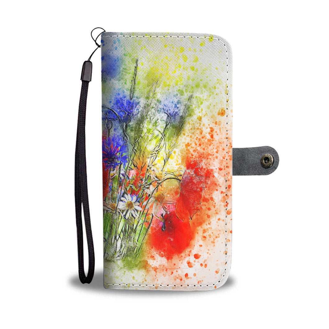 Shy Blue Wallet Case