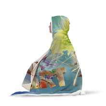 Wind Flowers Hooded Blanket