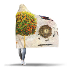 Fly Over a Rest Hooded Blanket