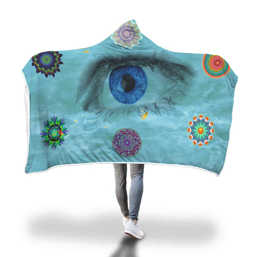 Sharkest Eye Hooded Blanket