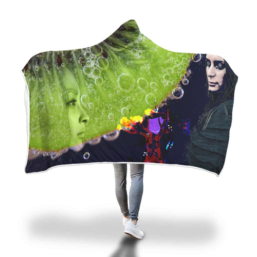 Hungry Young Women Hooded Blanket