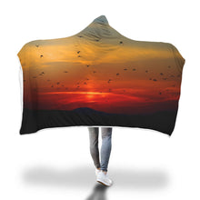 Secured Sunset Hooded Blanket