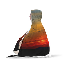 Secured Sunset Hooded Blanket