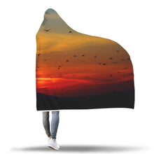 Secured Sunset Hooded Blanket