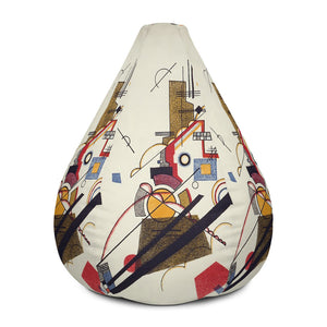 Wassily Kandinsky - Joyful Arising Bean Bag Chair Cover