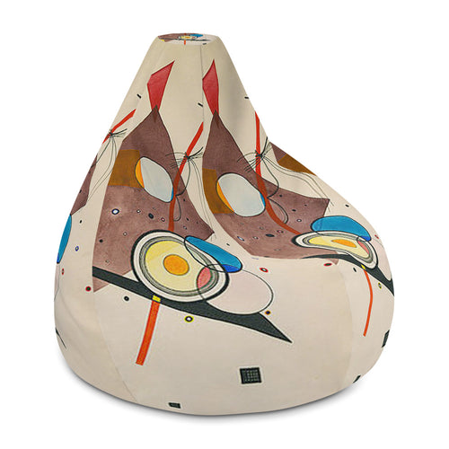 Wassily Kandinsky - Composition II Bean Bag Chair Cover