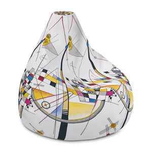 Wassily Kandinsky - Delicate Tension #85 Bean Bag Chair Cover