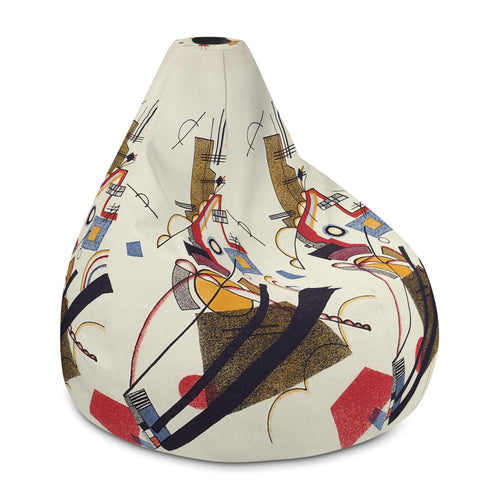 Wassily Kandinsky - Joyful Arising Bean Bag Chair Cover