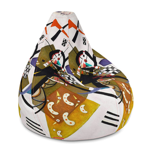 Wassily Kandinsky - On White II Bean Bag Chair Cover