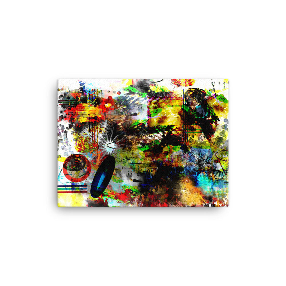 Blue Energy Abstract Painting Canvas