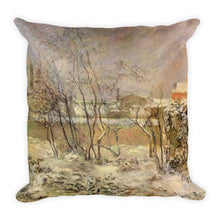 Garden in Snow Premium Pillow