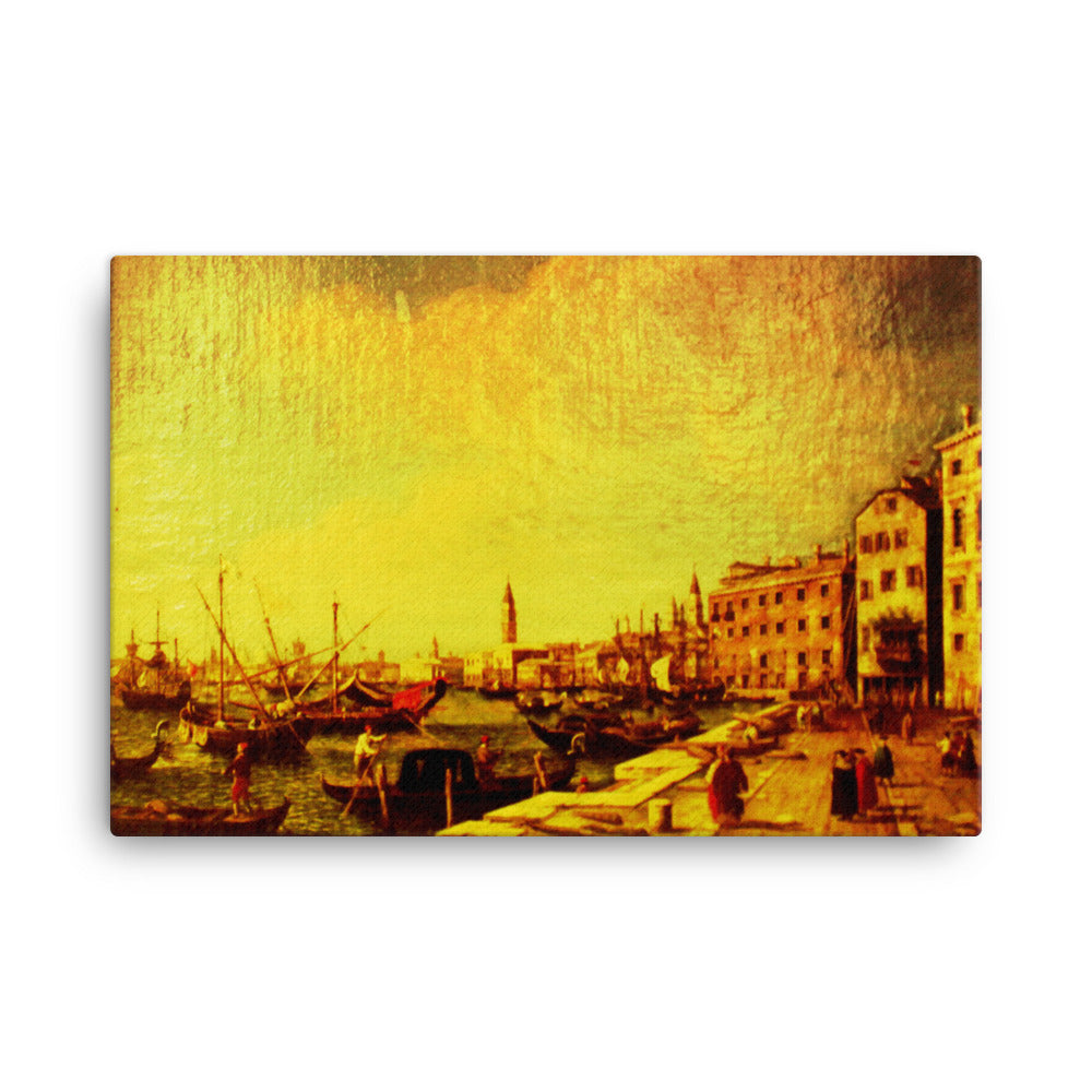 View of Venice Remastered Art Canvas