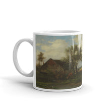 Alexander Josef Daiwaille - Bauernhaus mit Kühen und Schafen Classic Art Mug
