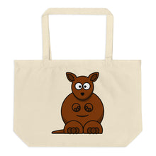 Two Bears and a Kangaroo Large Organic Tote Bag