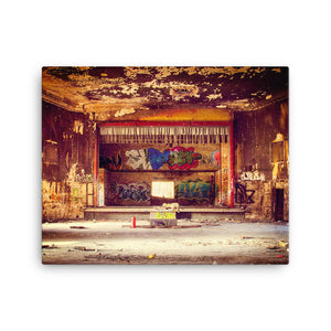 Ruined Old Theatre Canvas Print