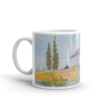 Van Gogh - Die Brücke von Langlois in Arles mit Dame mit Regenschirm Classic Art Mug