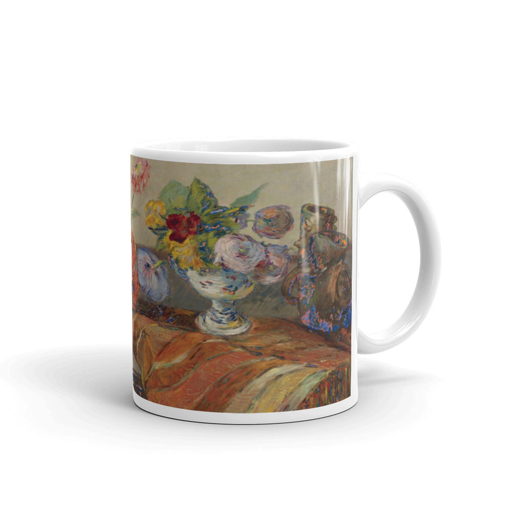 Gauguin Bouquets et céramique sur une commode Classic Art Mug