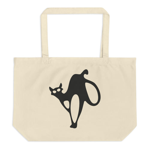 Zombie Cats Large Organic Tote Bag