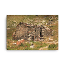 Stone Against the Roof House Canvas Print