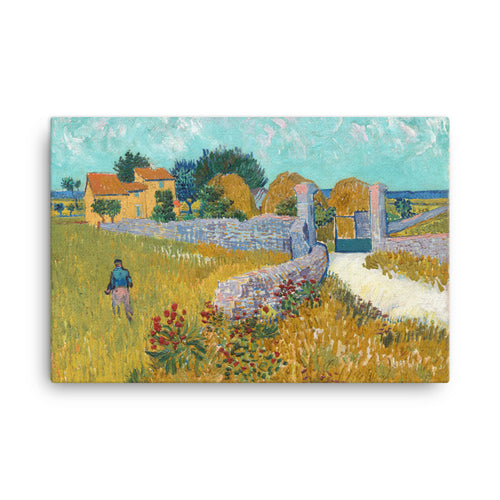 Farmhouse in Provence Classic Art Canvas