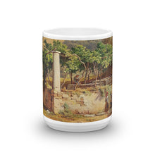 Anders Christian Lunde - Italiensk landskab med en landsby på en bjergtop Classic Art Mug