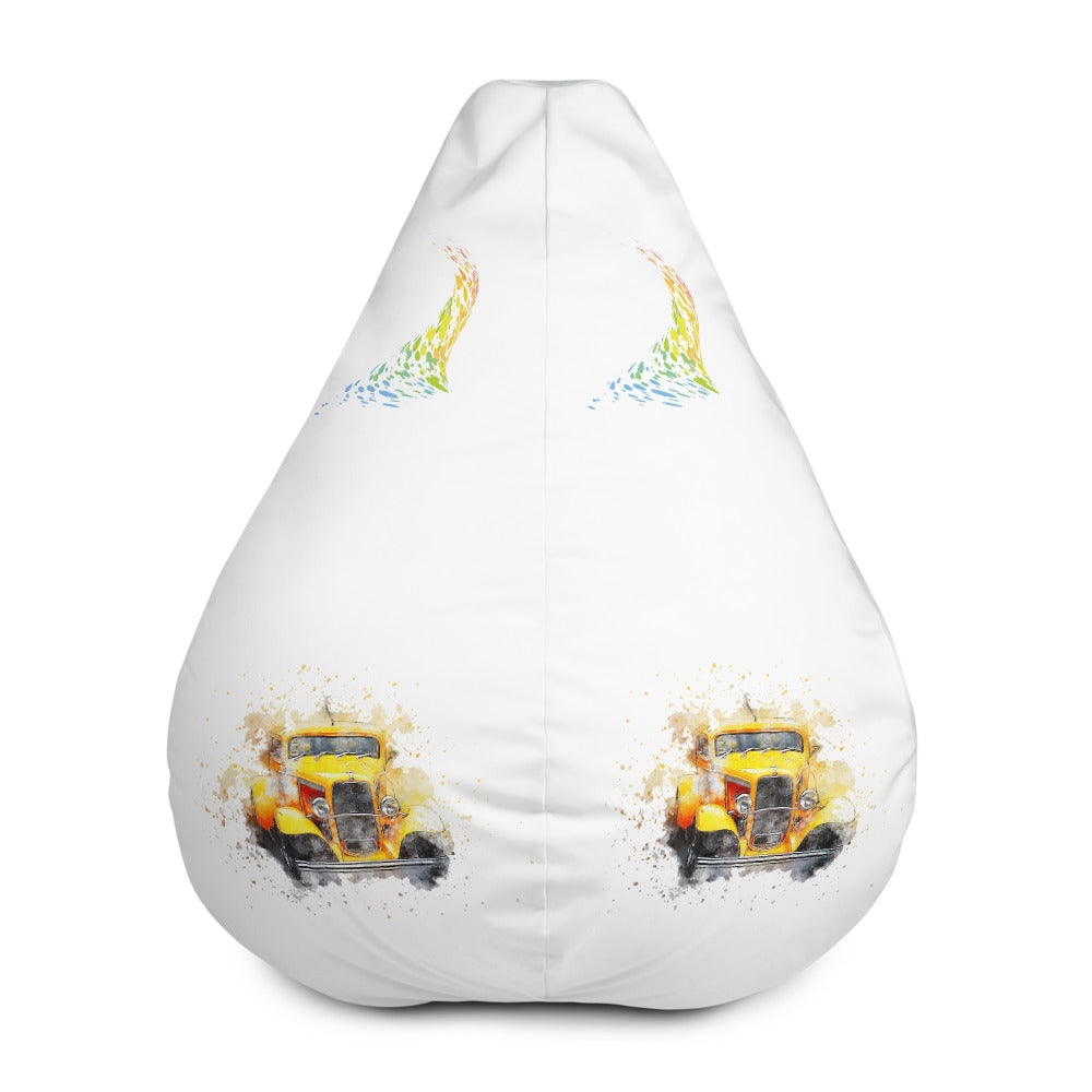 Henrika The Yellow Epoque Car Bean Bag Chair w/ filling
