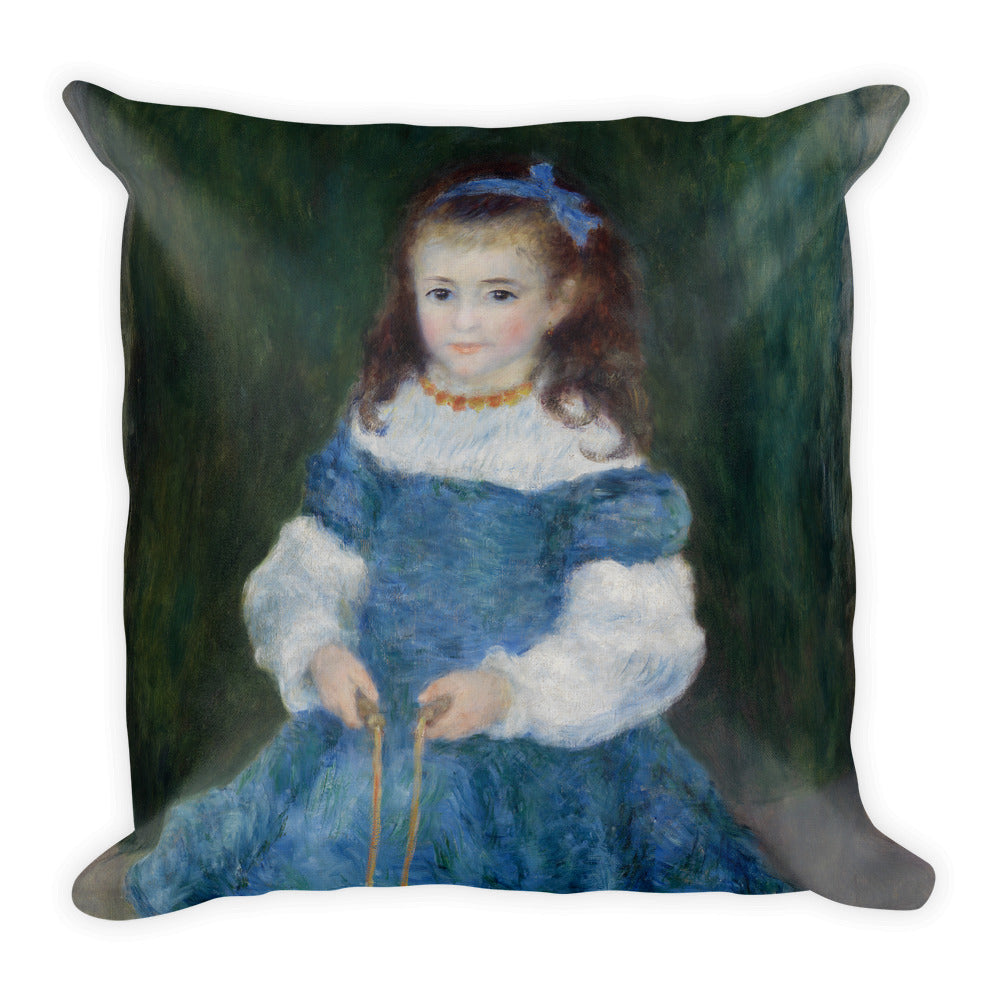 Girl with a Jump Rope Premium Pillow
