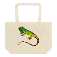 Snake and Lizard Large Organic Tote Bag