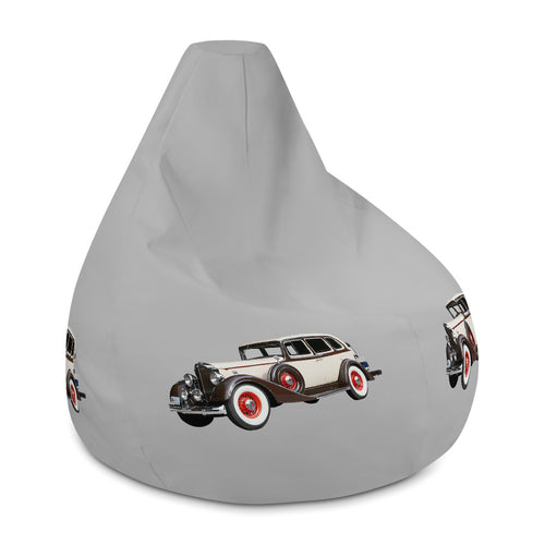 Light Grey Viper CV Epoque Car Bean Bag Chair w/ filling