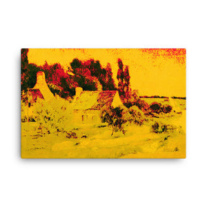 Washerwomen at Pont-Aven Remastered Art Canvas