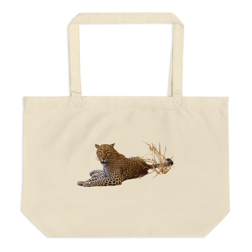 Leopard Large Organic Tote Bag