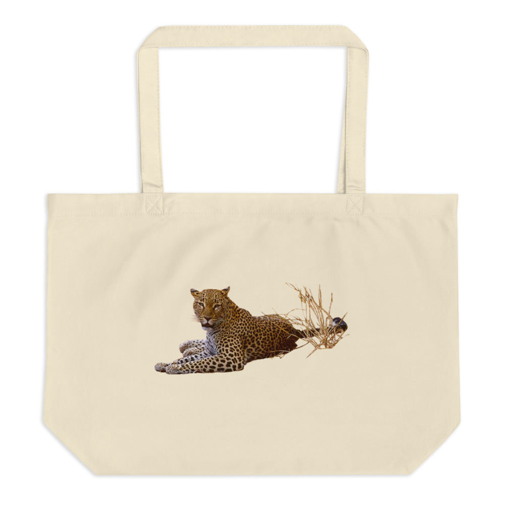 Leopard Large Organic Tote Bag