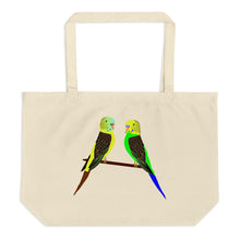 Cats, Dogs, Parrots Large Organic Tote Bag