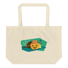 Foreseeing Cats Large Organic Tote Bag