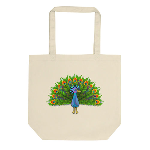 Peacocks are Happy Eco Tote Bag