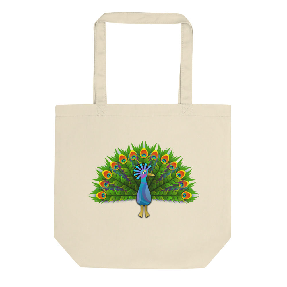 Peacocks are Happy Eco Tote Bag