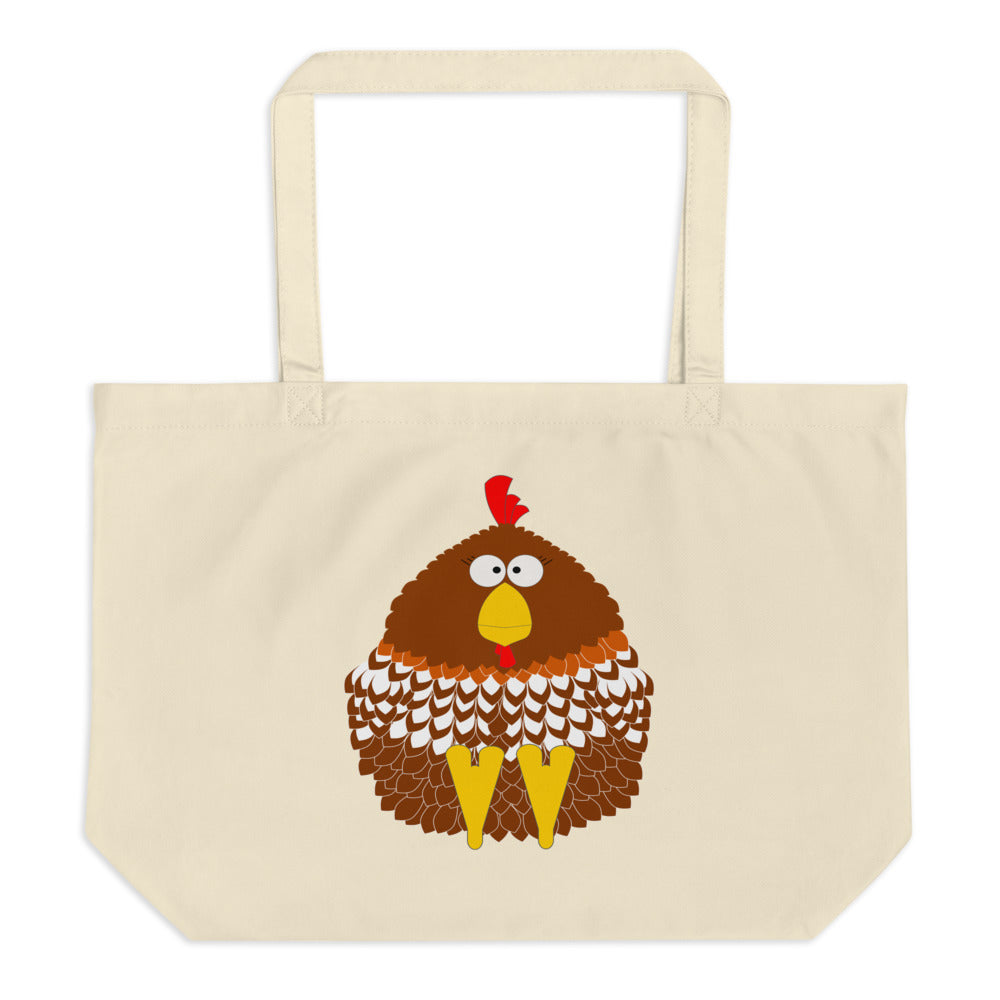 Hen Attitude Large Organic Tote Bag