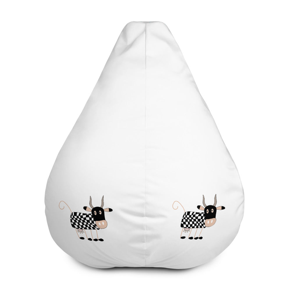 Pole Position Cow Bean Bag Chair w/ filling