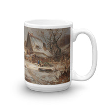 Adolf Stademann - Winter Landscape with Farmstead Classic Art Mug