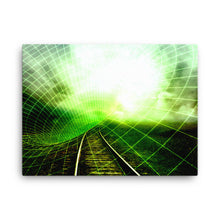 Vague Train Digital Art Canvas